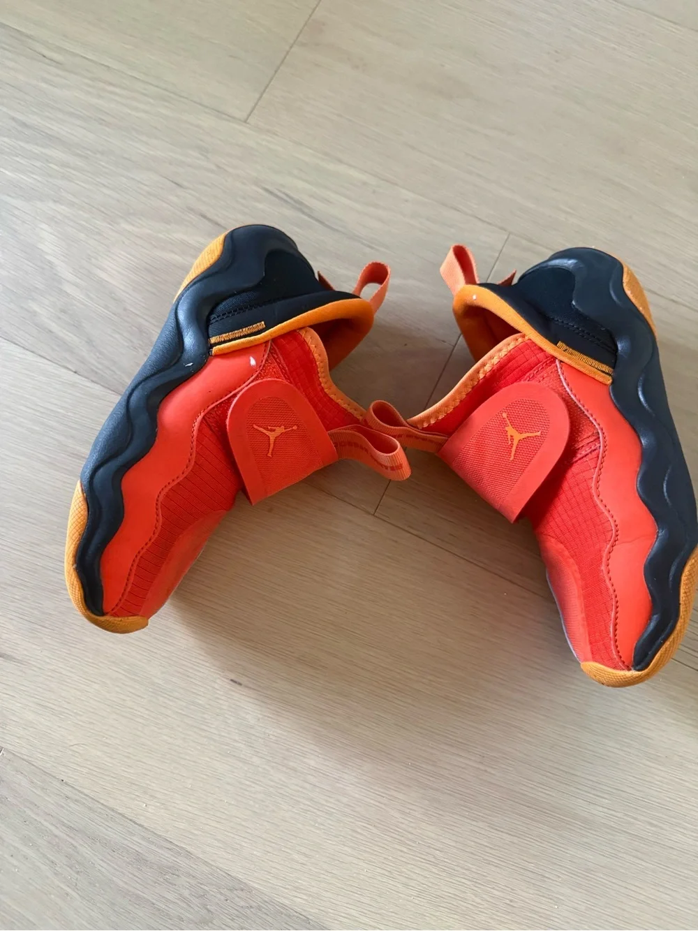 Nike Jordan 23/7 Kids Slip-On Athletic Shoes in Bright Orange